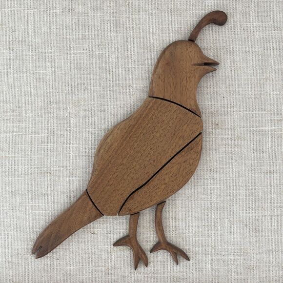 MCM Quail Wood‎ Cutout Art Bird - Picture 5 of 16